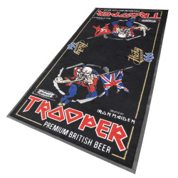 LTD Edition Iron Maiden Trooper motocyklový koberec 240 x 103cm s gumovou zadnou časťou