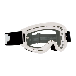 Okulary MX Spy Breakaway w kolorze białym z przezroczystymi soczewkami HD