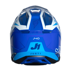 Just1 J40 MX prilba Flash biela/ modrá