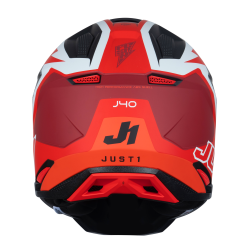 Just1 J40 MX prilba Flash červená/ biela/ čierna