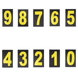 Zapasowy żółty numer do tablicy Biketek
