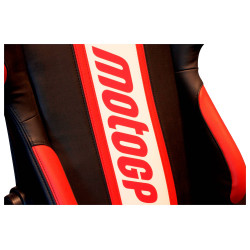 MotoGP Team kreslo s podrúčkami červená / biela / čierna