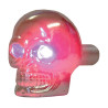 Ozdobne śruby Bike It w kształcie czaszki z czerwonymi oczami LED, para