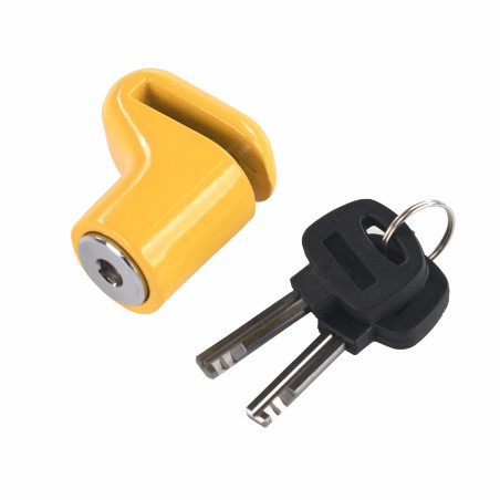 Mammoth security Micro zámok na kotúč žltý s 6mm čapom