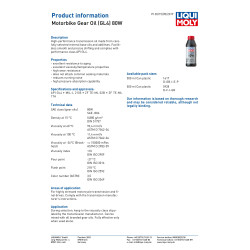 Liqui Moly 500ml GL4 80W Mineralny olej przekładniowy - 1617