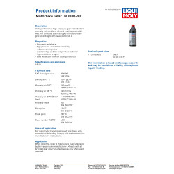 Liqui Moly 1L 80W-90 Mineralny olej przekładniowy - 3821