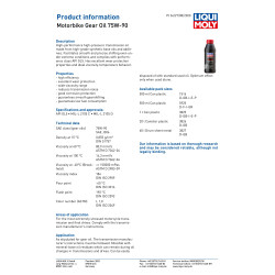 Liqui Moly 20L 75W-90 W pełni syntetyczny olej przekładniowy - 3826