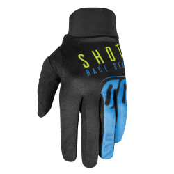 Rękawiczki dla dorosłych Shot Aerolite - niebieski/neonowożółty
