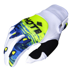 Shot Contact Counter modré/neon žluté dospělé MX rukavice