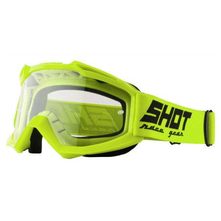 Shot Assault motokrosové brýle neon žluté lesk
