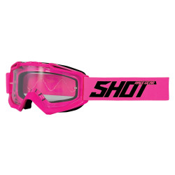 Shot Assault neón ružové motokrosové okuliare