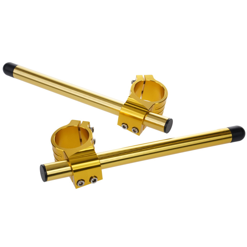 Bike To 53mm Gold Clip-On Bar Kit