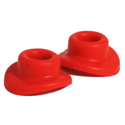Bike To Rubber Valve Seals Red (Pair)