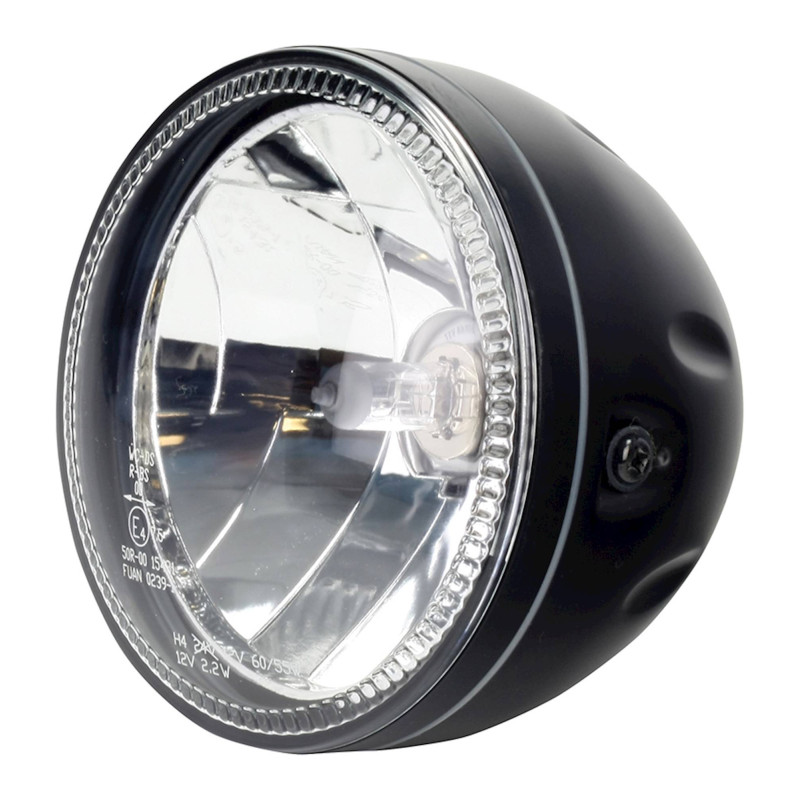 Uniwersalne reflektory Halo 5¾" Side Matt Black H4 12V 60 / 55W