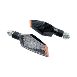 Wskaźniki rowerowe LED z pazurami z korpusem z efektem tlenku i przezroczystym szkłem