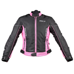 Bike It Insignia textilní dámská motocyklová bunda (černá/ růžová)