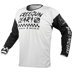 Koszulka MX Freegun By Shot Devo dla dorosłych, Speed White