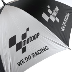 MotoGP "We Do Racing" černý & stříbrný track paddock deštník