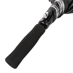 Czarno-srebrny parasol na padok „We Do Racing” MotoGP
