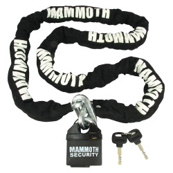 Mammoth security bezpečnostná reťaz/ zámok 10mm x 1800mm