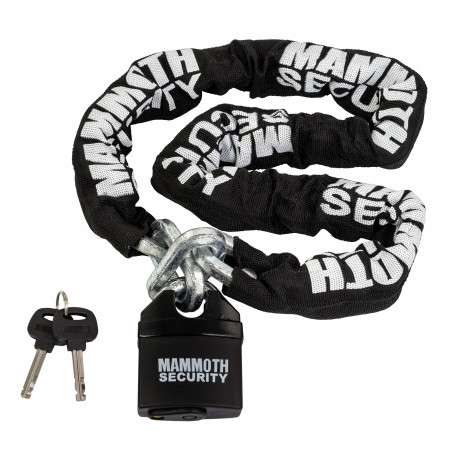 Mammoth security bezpečnostní řetěz/ zámek 10mm x 1200mm