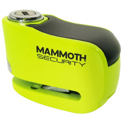 Mammoth Security Gremlin zámok na kotúč s alarmom Fluo žltá